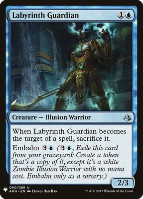 Labyrinth Guardian card from The List Reprints