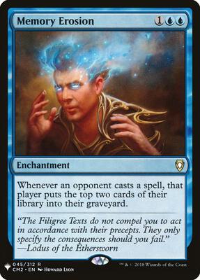 Memory Erosion card from The List Reprints