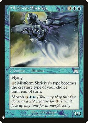 Mistform Shrieker card from The List Reprints