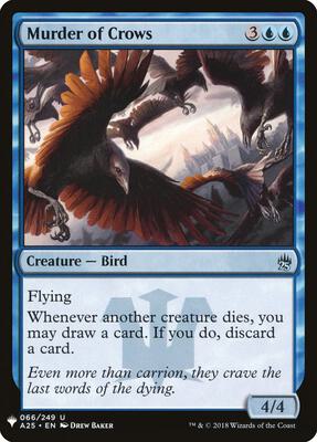 Murder of Crows card from The List Reprints