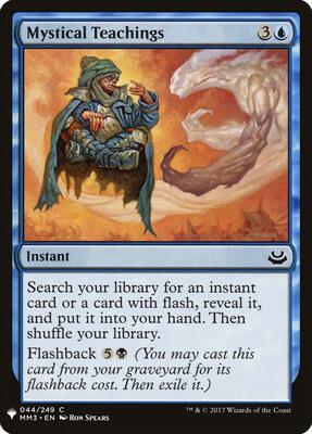 Mystical Teachings card from The List Reprints