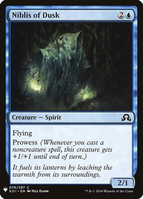 Niblis of Dusk card from The List Reprints