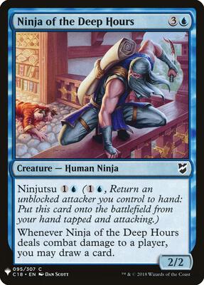 Ninja of the Deep Hours card from The List Reprints