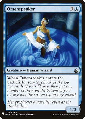Omenspeaker card from The List Reprints