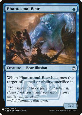 Phantasmal Bear card from The List Reprints