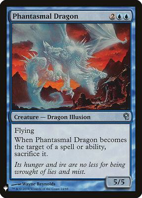 Phantasmal Dragon card from The List Reprints