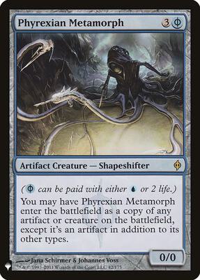 Phyrexian Metamorph card from The List Reprints