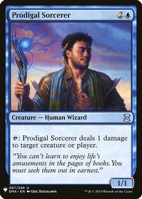 Prodigal Sorcerer card from The List Reprints