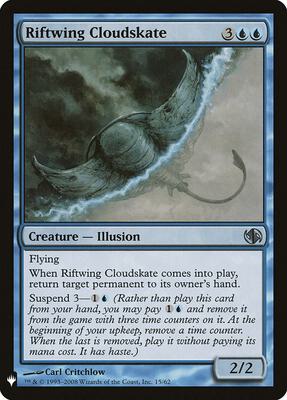 Riftwing Cloudskate card from The List Reprints