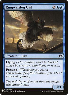 Ringwarden Owl card from The List Reprints