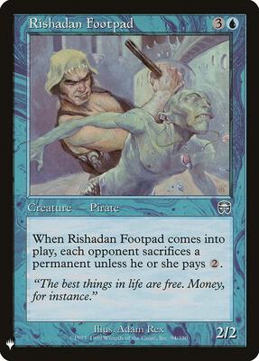 Rishadan Footpad card from The List Reprints