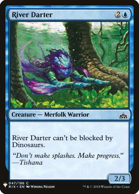 River Darter card from The List Reprints