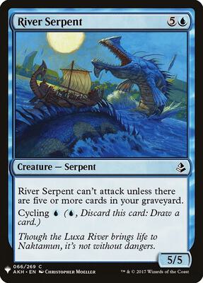 River Serpent card from The List Reprints