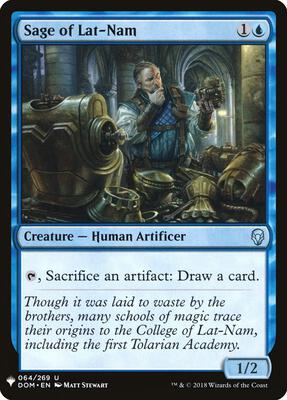 Sage of Lat-Nam card from The List Reprints