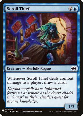 Scroll Thief card from The List Reprints