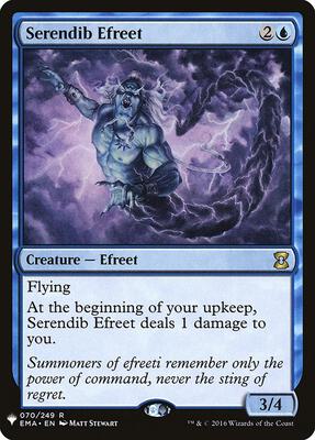 Serendib Efreet card from The List Reprints
