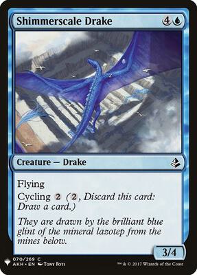 Shimmerscale Drake card from The List Reprints