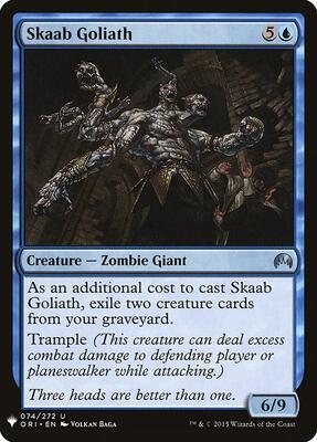 Skaab Goliath card from The List Reprints