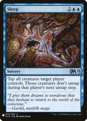 Sleep (M19) card from The List Reprints