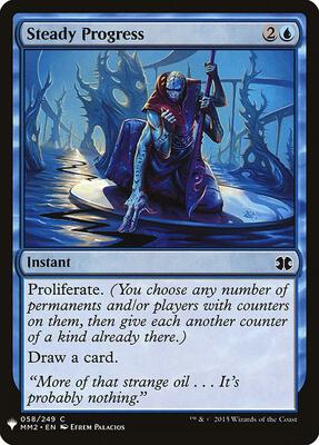 Steady Progress card from The List Reprints