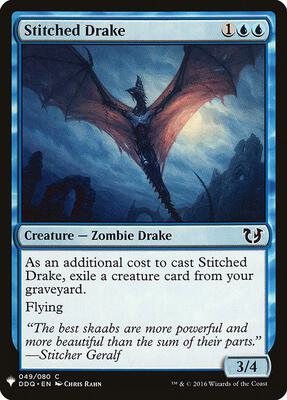 Stitched Drake card from The List Reprints