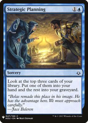 Strategic Planning card from The List Reprints