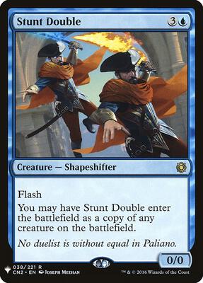 Stunt Double card from The List Reprints