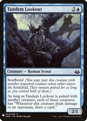 Tandem Lookout card from The List Reprints