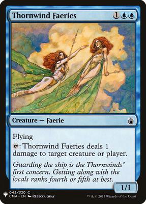 Thornwind Faeries card from The List Reprints