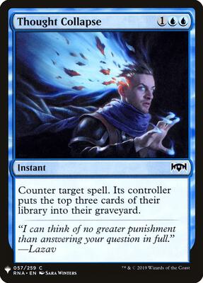 Thought Collapse card from The List Reprints