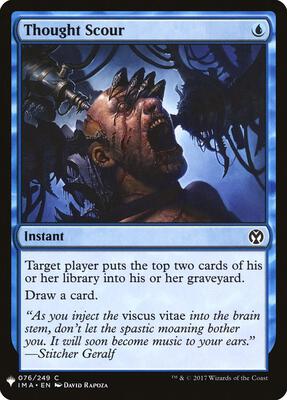 Thought Scour card from The List Reprints