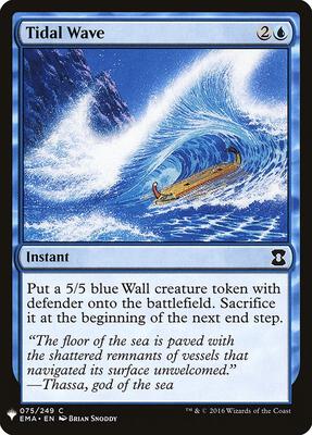 Tidal Wave card from The List Reprints