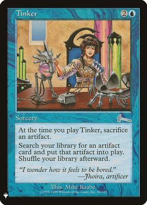 Tinker card from The List Reprints