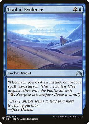 Trail of Evidence card from The List Reprints