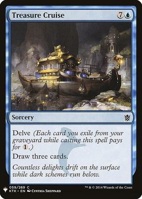 Treasure Cruise card from The List Reprints
