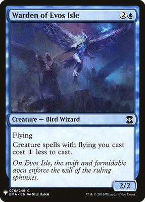 Warden of Evos Isle card from The List Reprints