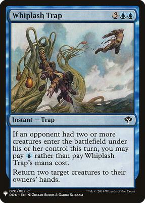 Whiplash Trap card from The List Reprints
