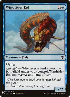 Windrider Eel card from The List Reprints