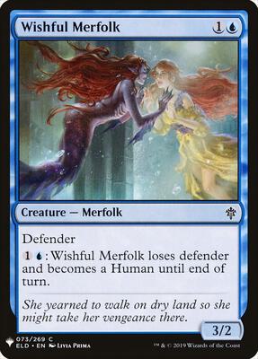 Wishful Merfolk card from The List Reprints