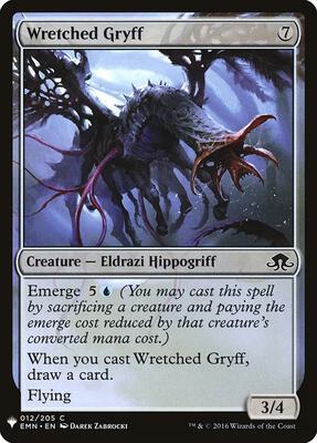 Wretched Gryff card from The List Reprints