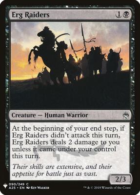 Erg Raiders card from The List Reprints