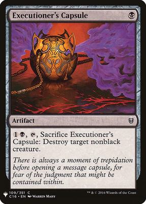Executioner's Capsule card from The List Reprints