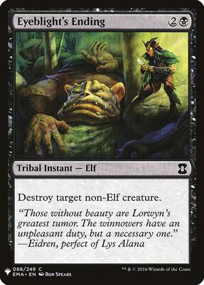 Eyeblight's Ending card from The List Reprints