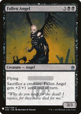 Fallen Angel card from The List Reprints