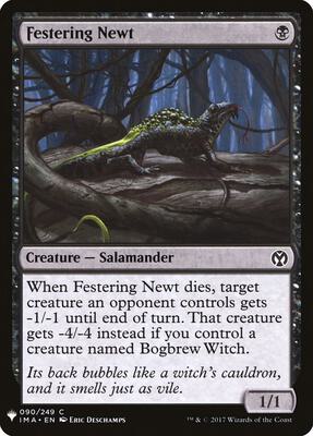 Festering Newt card from The List Reprints