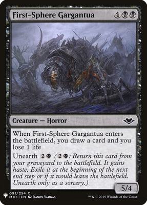 First-Sphere Gargantua card from The List Reprints