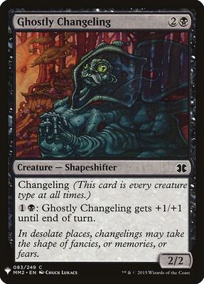 Ghostly Changeling card from The List Reprints