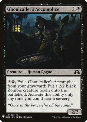 Ghoulcaller's Accomplice card from The List Reprints