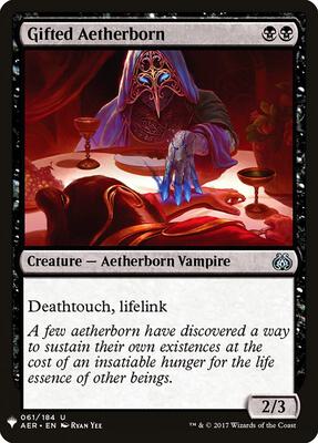 Gifted Aetherborn card from The List Reprints