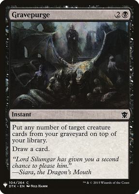 Gravepurge card from The List Reprints